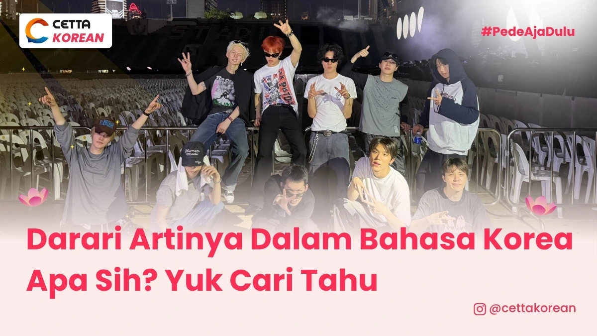 potret boyband Treasure yang membawakan lagu Darari