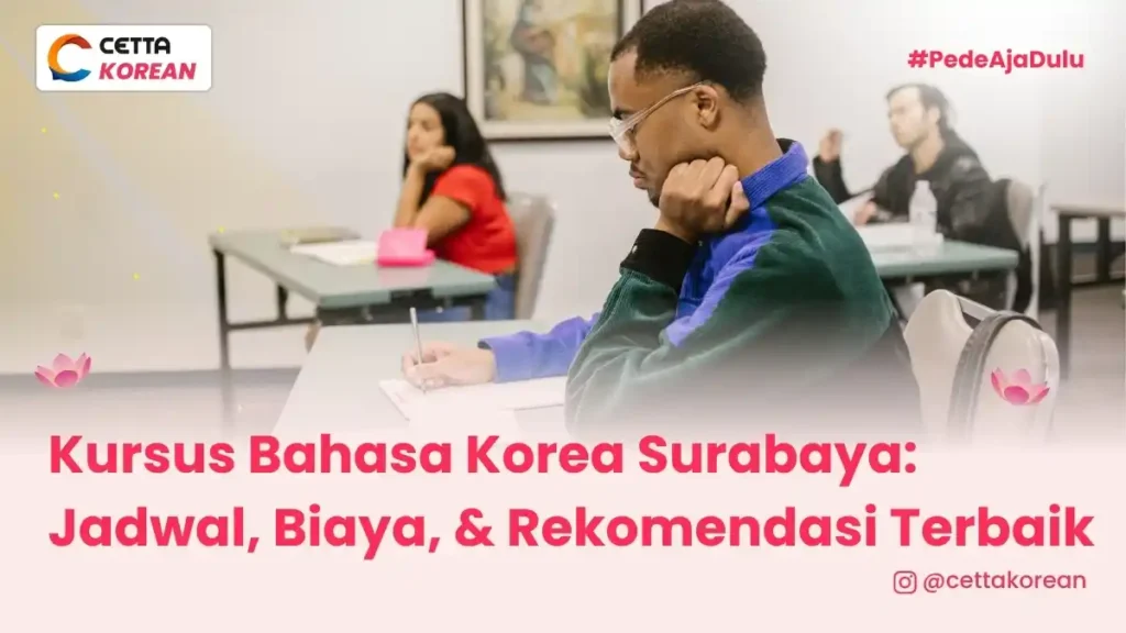 Ilustrasi kursus bahasa Korea Surabaya