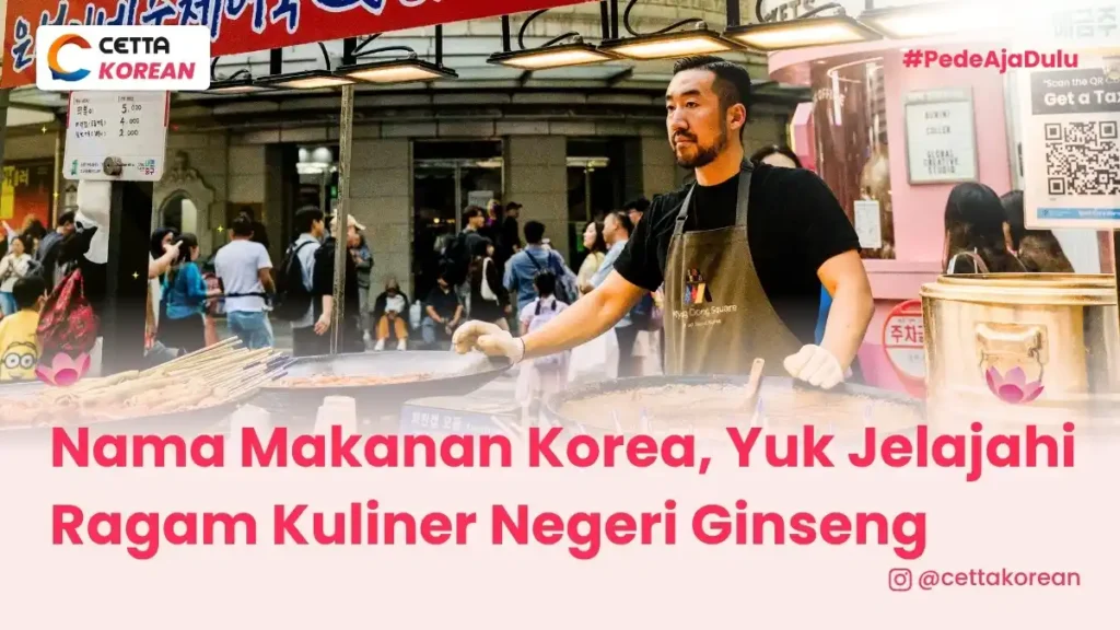 Potret pedagang makanan Korea