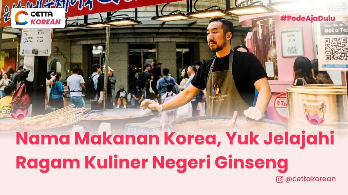 Potret pedagang makanan Korea